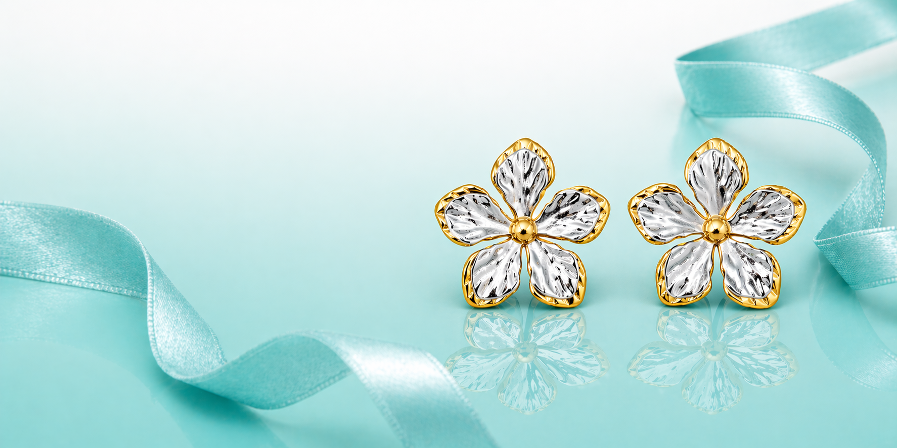 Gold Plated Stainless Steel Earrings