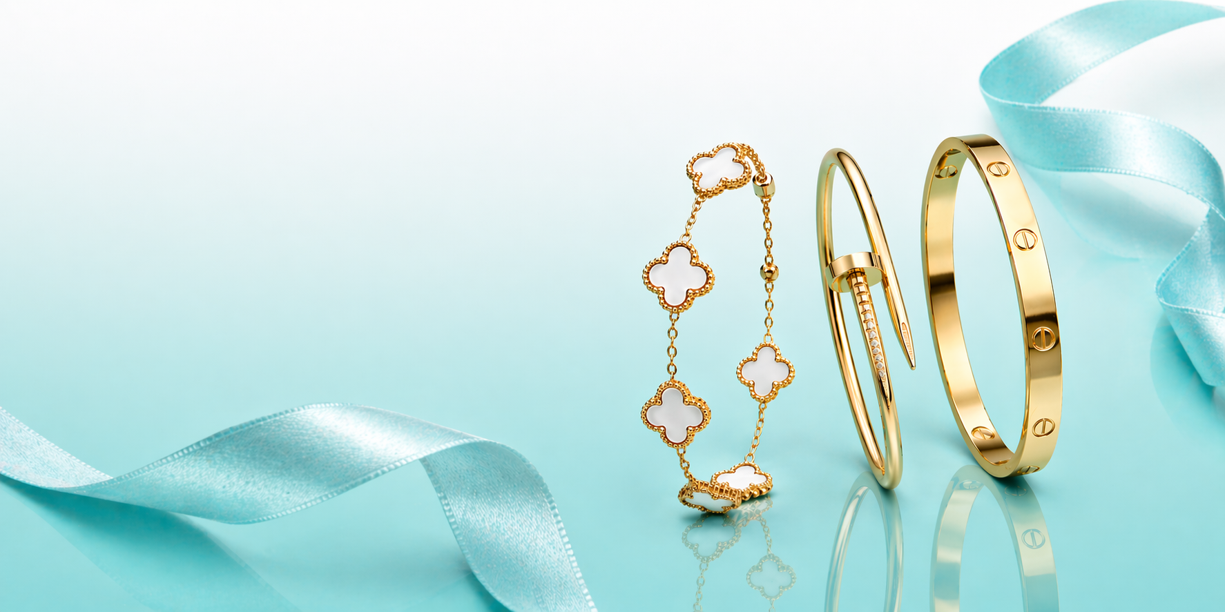 Gold Plated Stainless Steel Bracelets