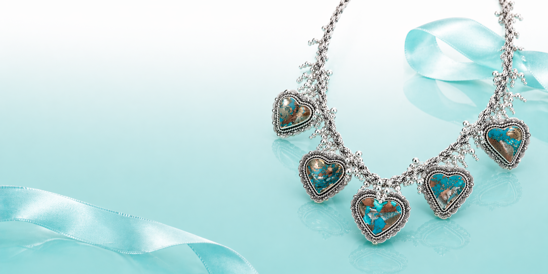 Silver+Natural Gemstones Necklaces