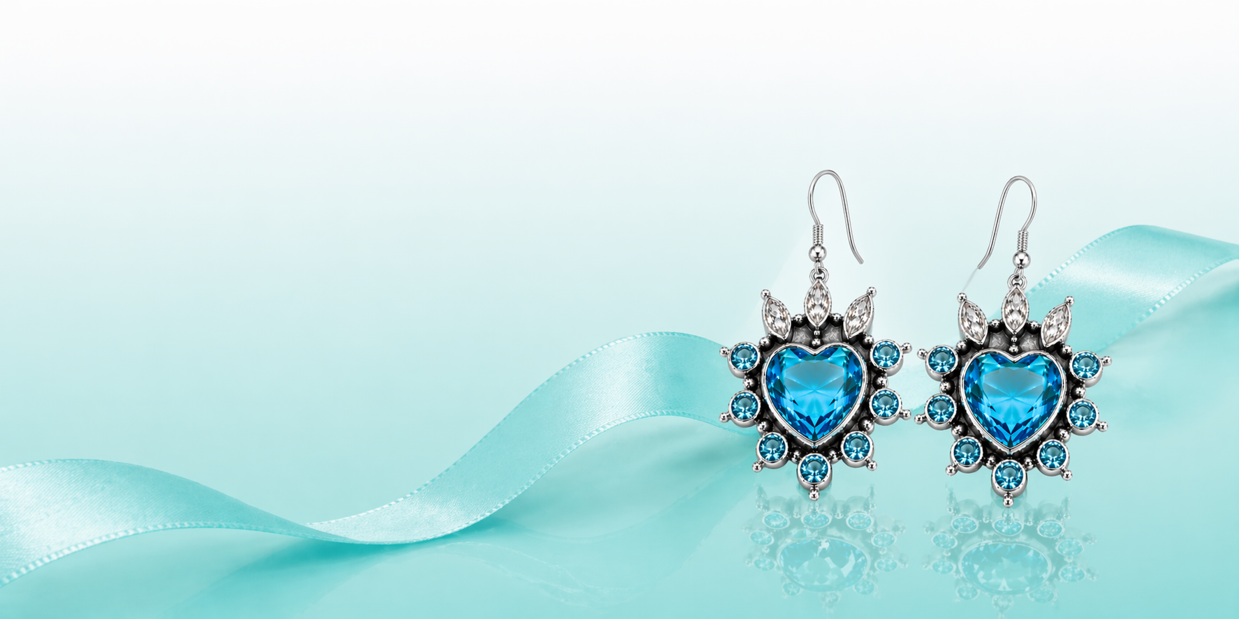 Silver+Natural Gemstones Earrings