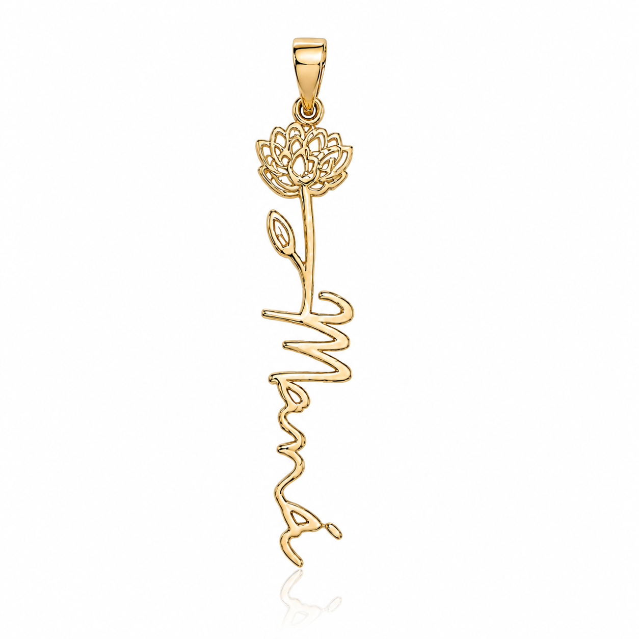 14K Rose Mamá Gold Pendant