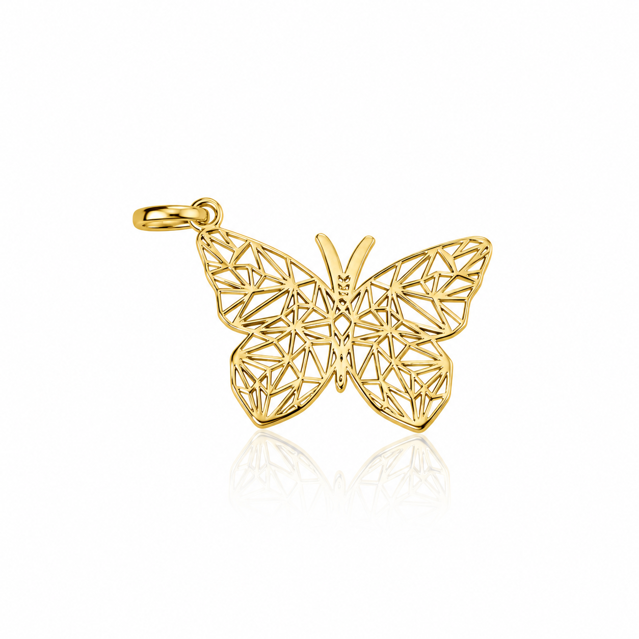 10K Butterfly Gold Pendant