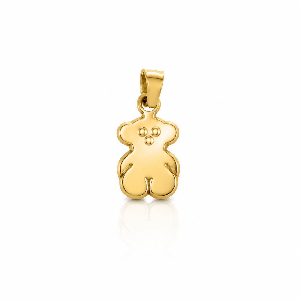 10K Tinny Cute Bear Gold Pendant