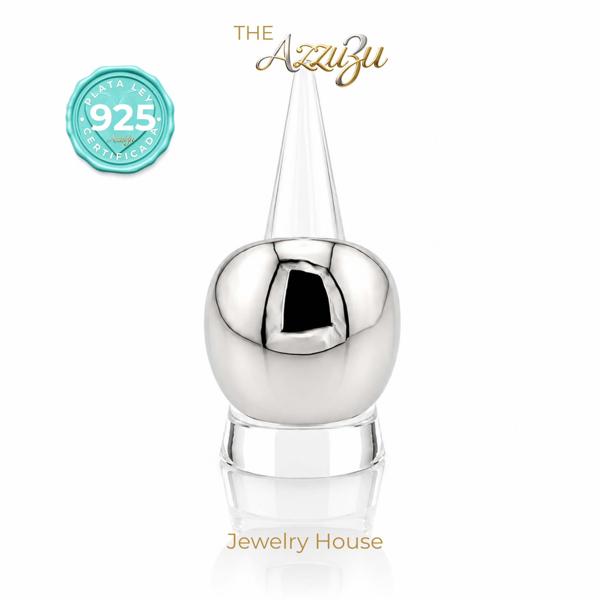 925 Sterling Silver Electroformed “Lumière Dome” Ring