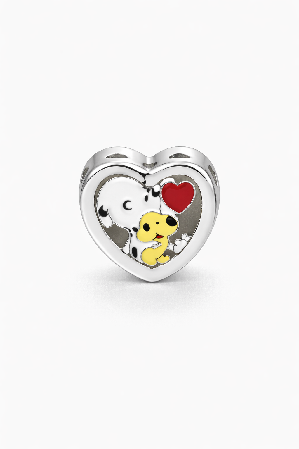 Snoopy & Charlie Brown Heart Charm