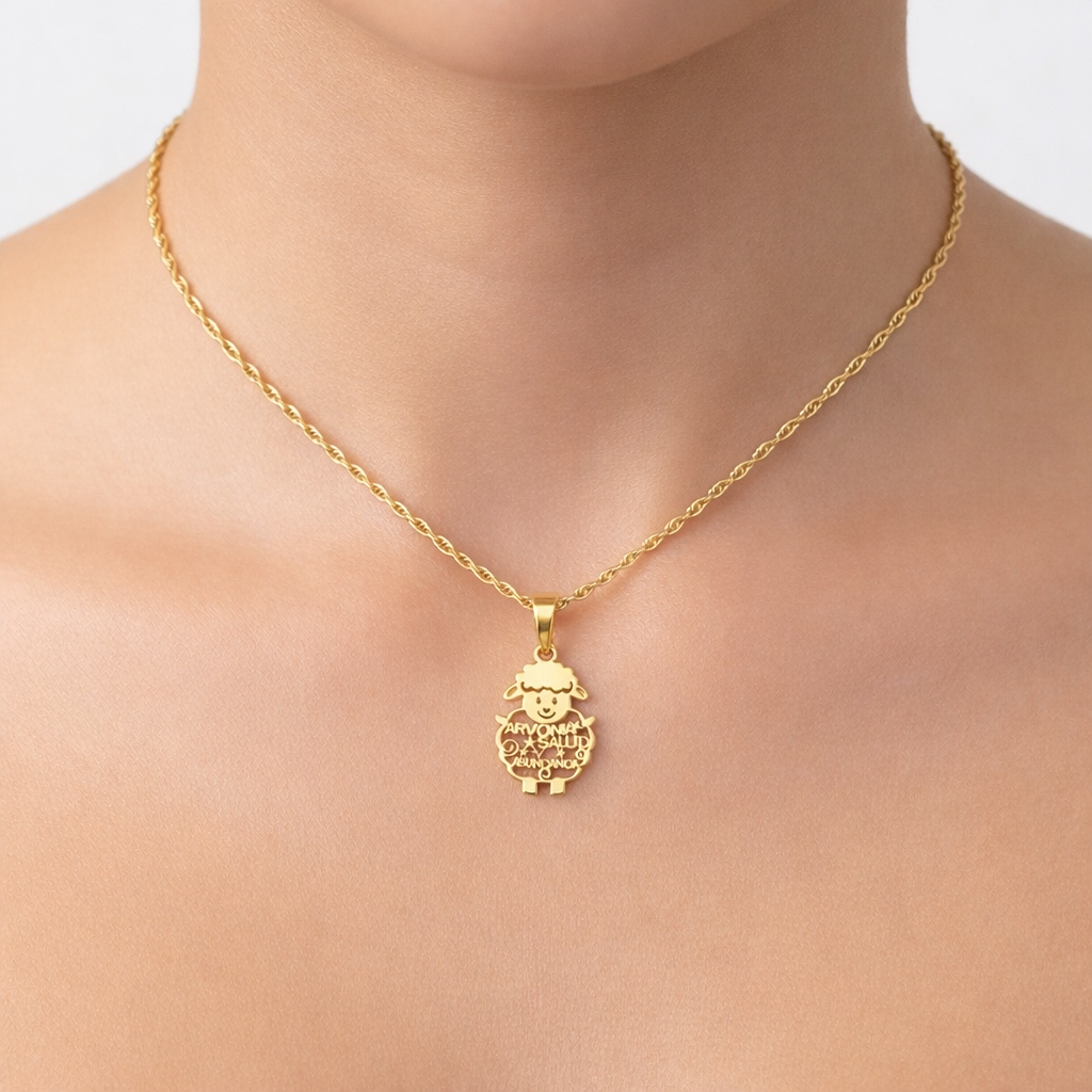 10K Lucky Sheep Gold Pendant