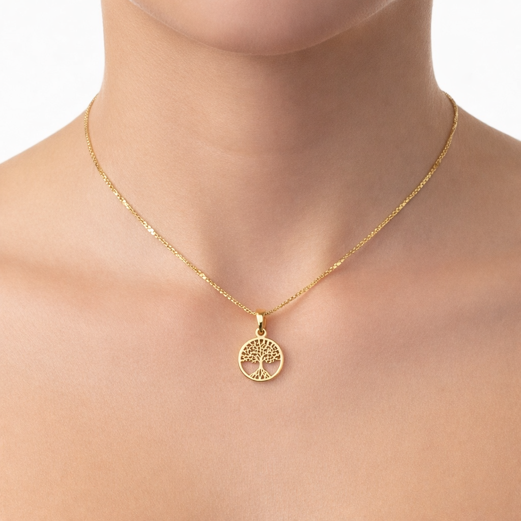 Dije Árbol de la Vida en Oro de 10K