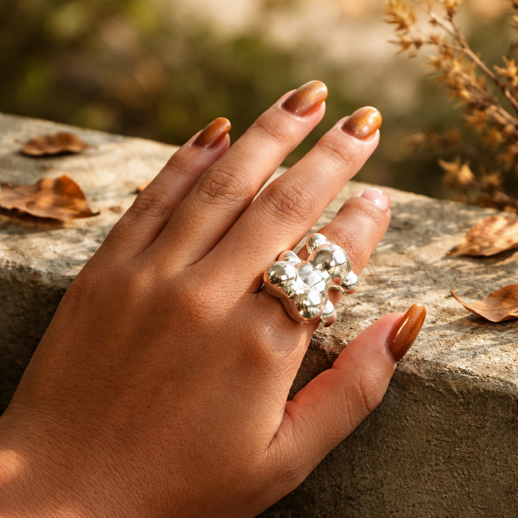 TOUS-Inspired Bubble Bear Ring