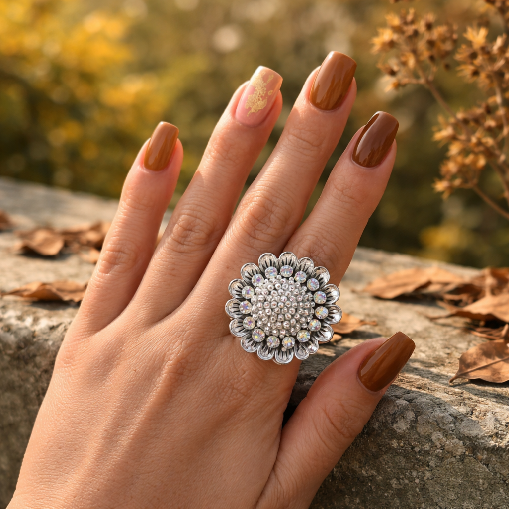 Stellar Bloom Statement Ring