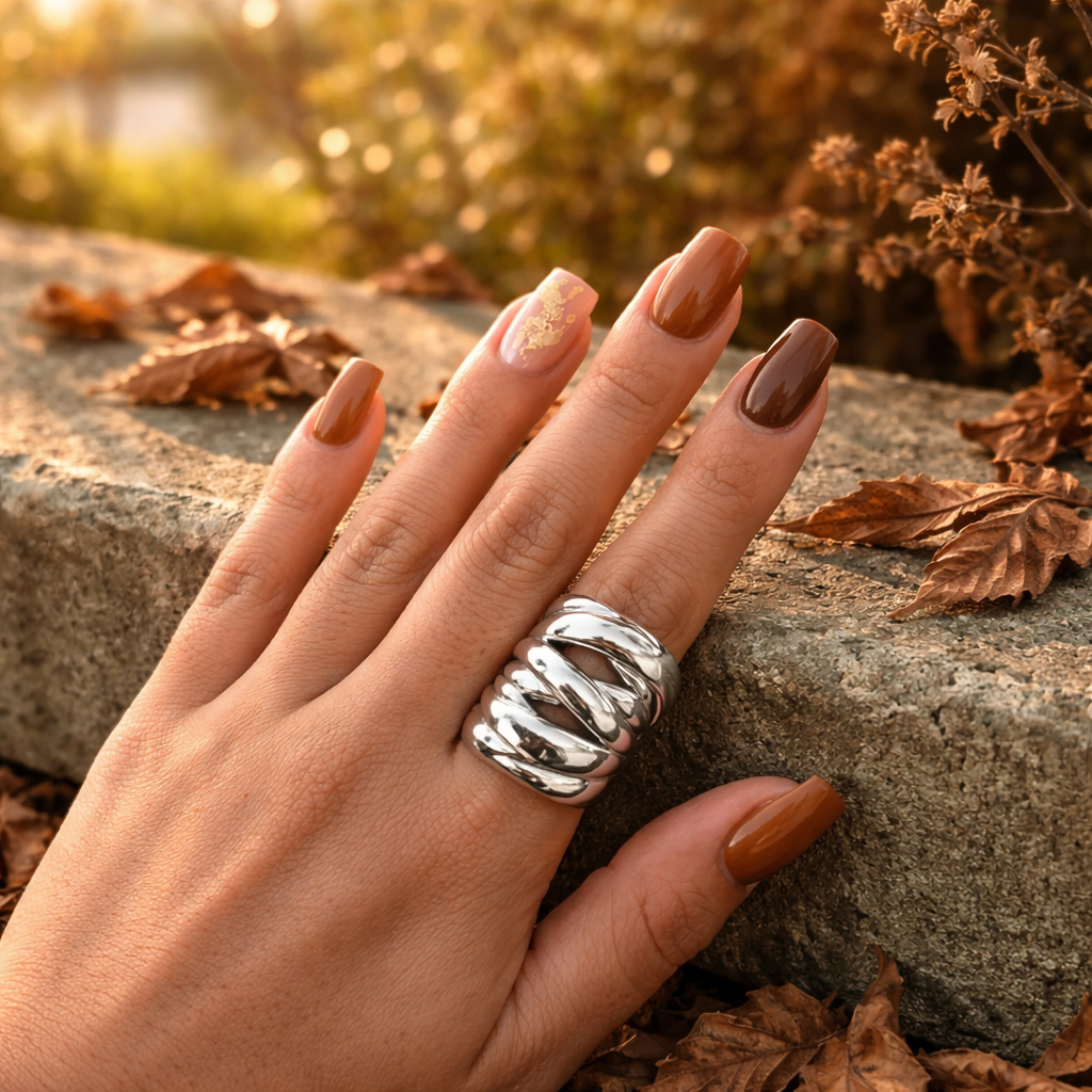 Silver Tide Statement Ring