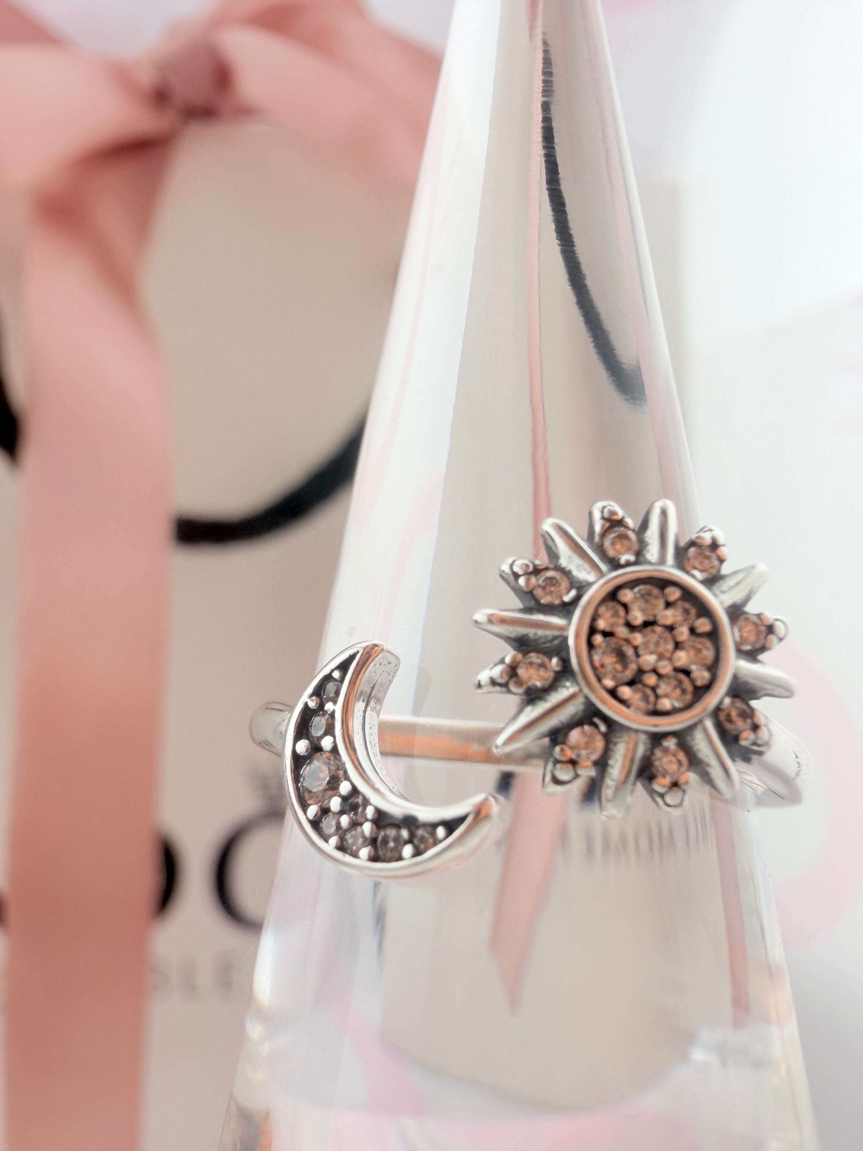 Sun & Moon Collection Ring with Cubic Zirconia