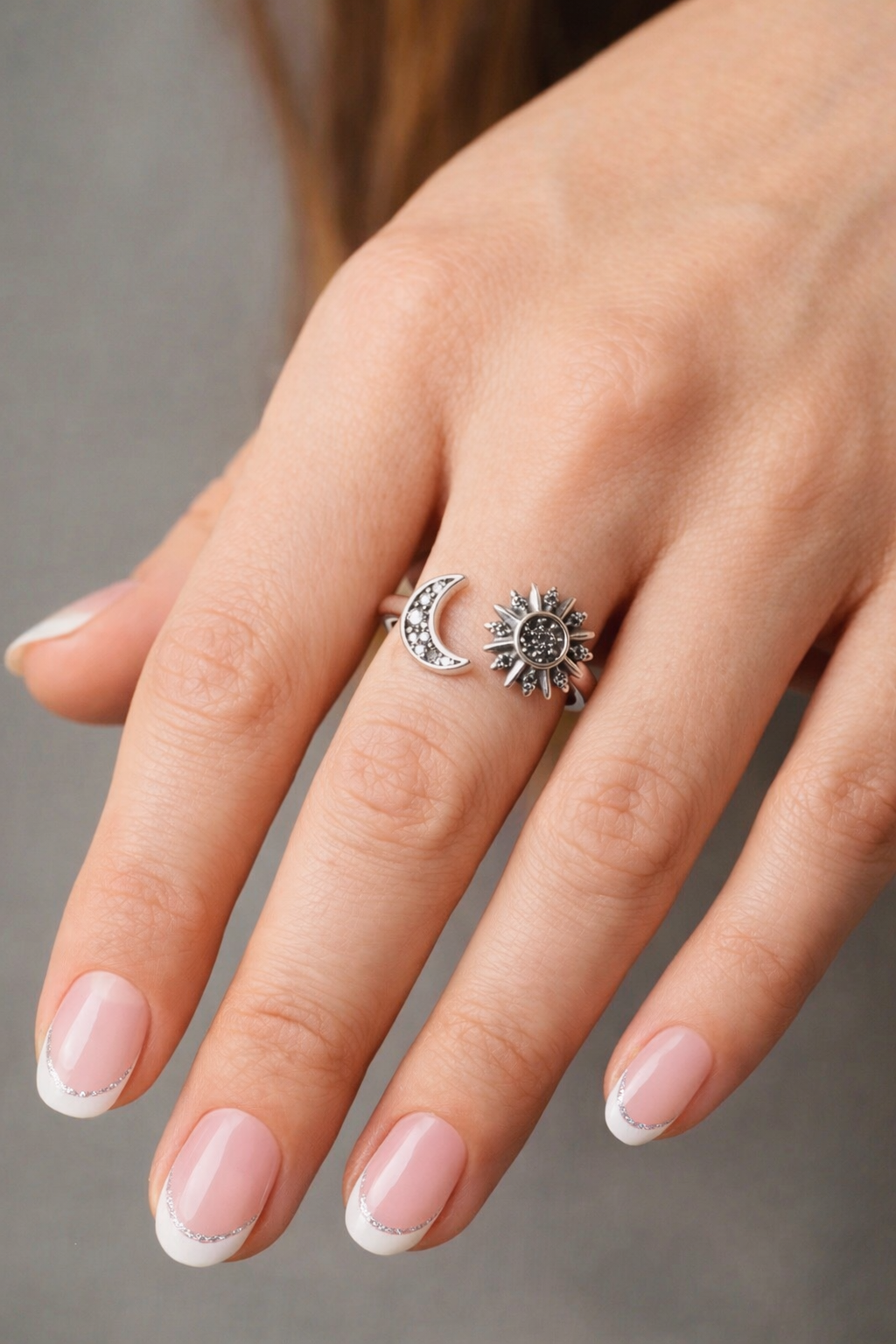Sun & Moon Collection Ring with Cubic Zirconia