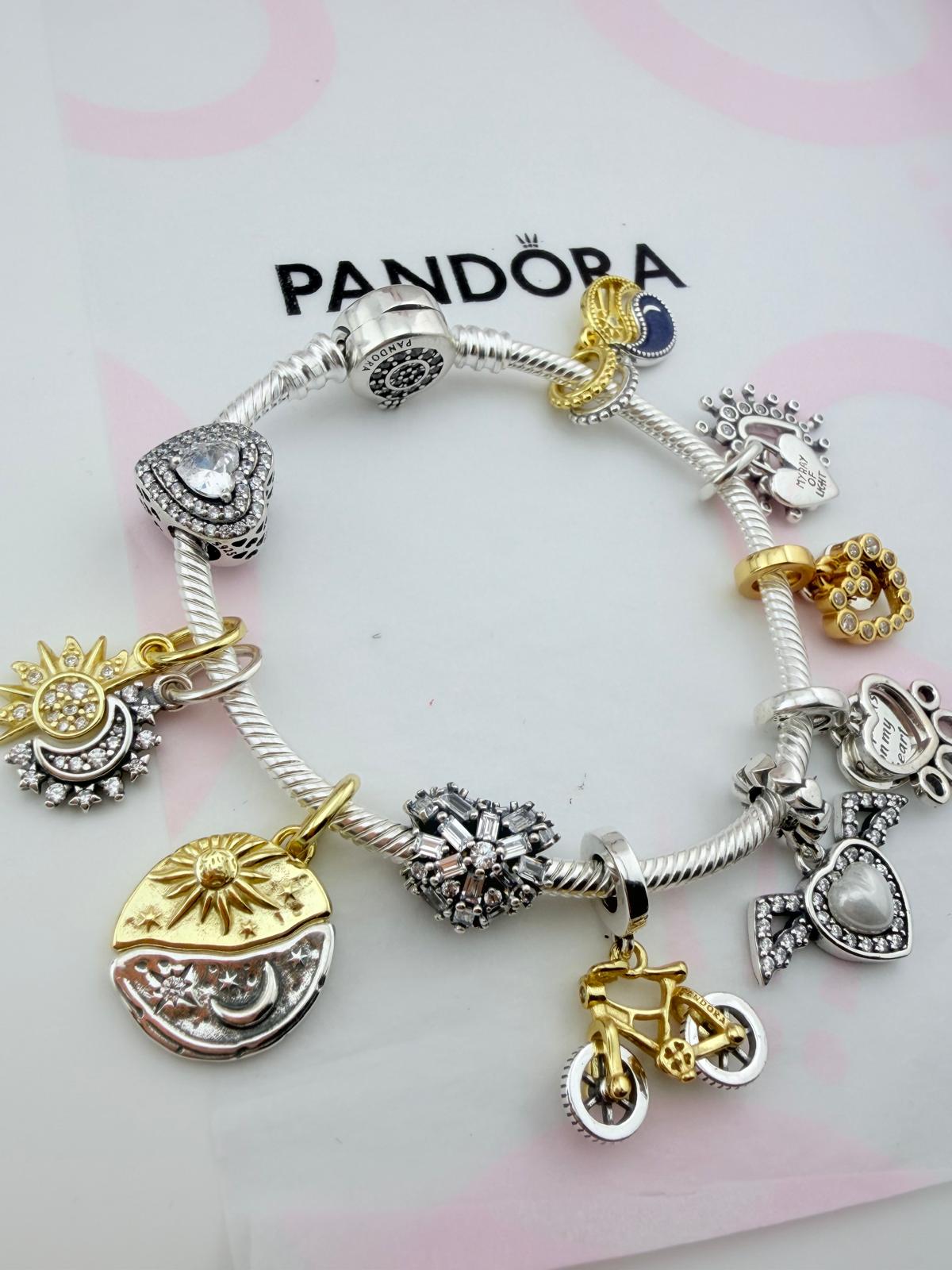 Sparkling Crown “O” Snake Chain Bracelet